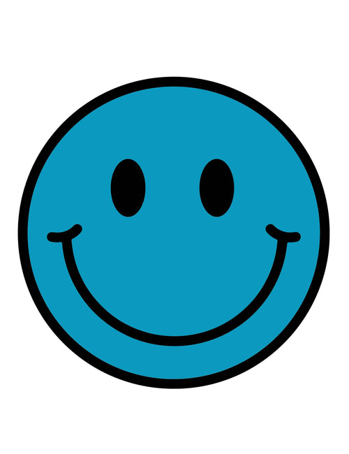 Voltage Blue Smiley | Bügelbilder