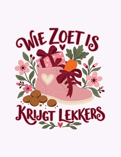 Wie zoet is | Sinterklaas Strijktransfer