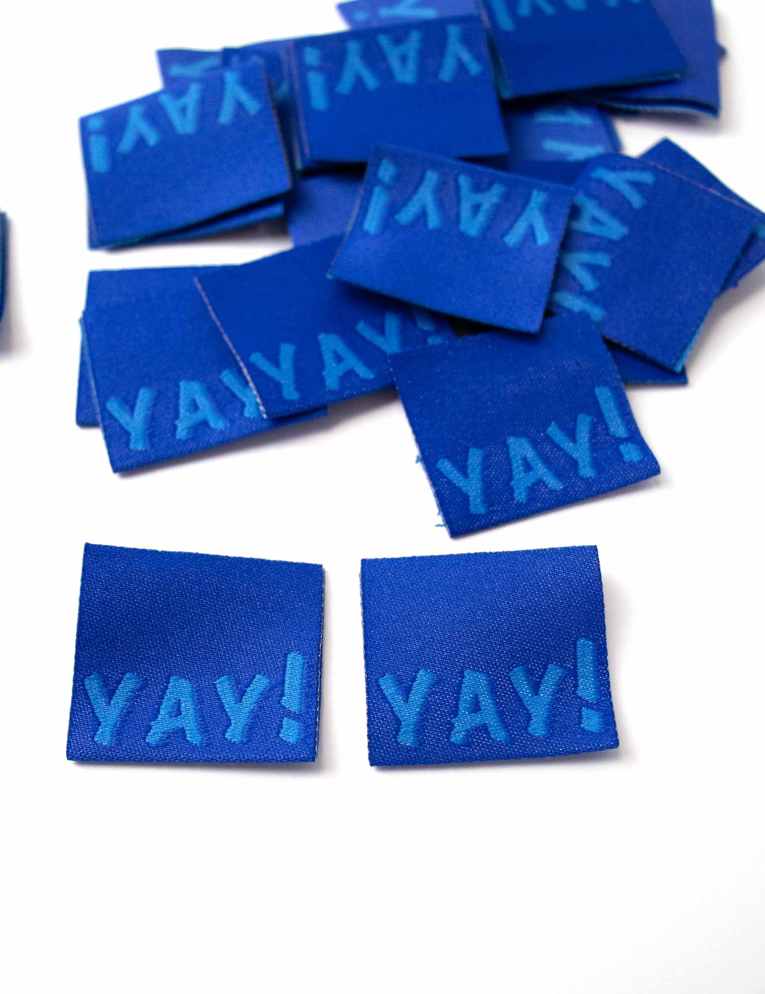 Yay! Geweven Label | Blue