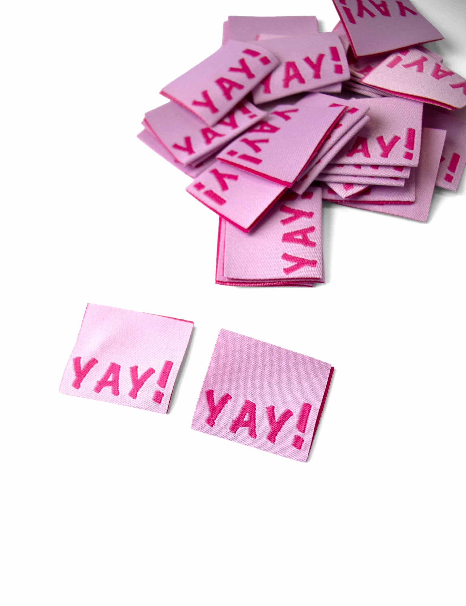 Yay! Geweven Label | Pink