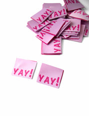 Yay! Geweven Label | Pink