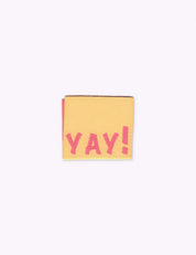 Yay! Yellow | Geweven naailabel